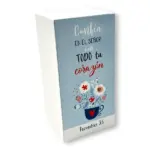 Mini Bloque de madera, Joyas de bendición "Confía en el Señor"