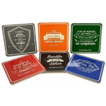 Posavasos con Versículos Bíblicos “Vintage” (pack de 6)