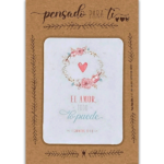 Magnetos de madera para refrigerador "El amor"