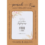 Magnetos de madera para refrigerador "Nada nos podrá separar"