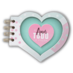 Libreta troquelada "El amor todo lo puede"