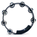 Pandereta redonda 8" negra