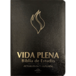 Biblia de Estudio RVR 1960 Vida Plena, Piel fabricada negra
