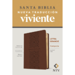 Santa Biblia NTV, Edición compacta, letra grande (SentiPiel, Café)