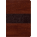 Biblia del Pescador RVR 1960, letra grande, caoba simil piel