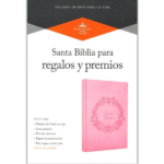 Biblia RVR60 para Regalos y Premios, rosa símil piel