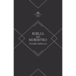Biblia del ministro RVR 1960, edición ampliada, negro piel fabricada