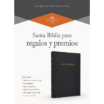 Biblia RVR60 para Regalos y Premios, negro imitación piel