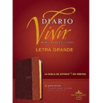 Biblia de estudio del diario vivir RVR60, letra grande (SentiPiel, Café/Café claro)