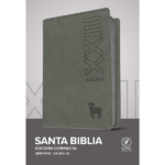 Santa Biblia NTV, Edición compacta, Salmo 23 (SentiPiel, Gris)