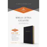 Biblia RVR 1960 letra gigante, negro imitación piel (Edición 2023)