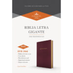 Biblia RVR 1960 letra gigante, borgoña imitación piel (Edición 2023)