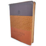 Biblia RV1960 Letra Gigante 15 pts. Imit. piel tricolor café con cierre
