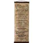 Pergamino Bíblico Grande - Huellas en la Arena