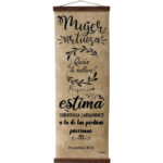 Pergamino Bíblico Grande - Mujer Virtuosa