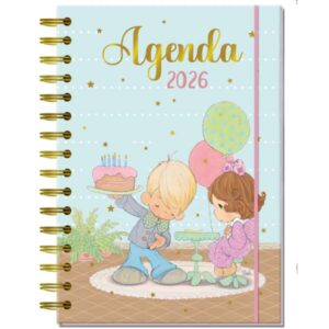 Agenda Precious Moments 2026 - Niños con pastel