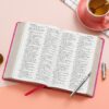 Biblia RVR1960 Tamaño Manual, Letra Gigante 14 pts. Imitación piel Rosa
