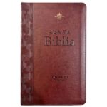 Biblia RVR1960 Tamaño Manual, Letra Gigante 14 pts. Imitación piel Café