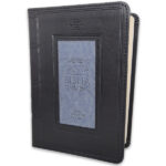 Biblia RVR1960 Tamaño Portátil 12 pts. Imit. piel cuadrado negro/gris