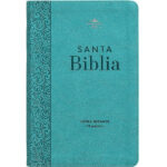 Biblia RVR1960 Tamaño Manual, Letra Gigante 14 pts. Imitación piel Turquesa