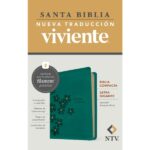 Biblia compacta NTV, letra gigante con Filament, (SentiPiel, Turquesa floral)