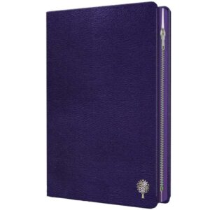 Biblia RVR60 Tamaño Grande, Letra Grande piel morada con cremallera