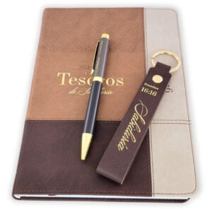 Agenda Tesoros de Sabiduría 2026 - Imitación piel café