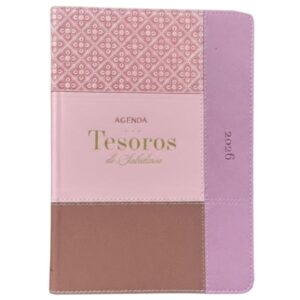 Agenda Tesoros de Sabiduría 2026 - Imitación piel rosa