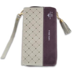 Biblia Chequera RV1960, Imit. piel crema y café