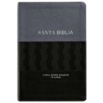 Biblia RVR60 Letra Súper Gigante 19 pts. Imit. piel Negro Geométrico