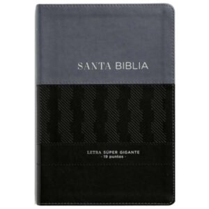 Biblia RVR60 Letra Súper Gigante 19 pts. Imit. piel Negro Geométrico